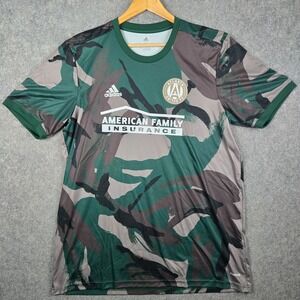 Adidas MLS Atlanta United FC 2021 Jersey Mens XL Camo Aeroready Soccer NWT